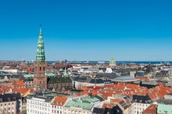Vista aérea sobre a cidade de Copenhaga foto de stock Vista aérea sobre a cidade de Copenhaga foto de stock