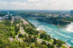 Vista bonita em Niagara Falls foto de stock Vista bonita em Niagara Falls foto de stock