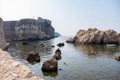 Vista da cidade velha de Dubrovnik imagem de stock Vista da cidade velha de Dubrovnik imagem de stock