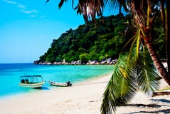 Vista de la playa de la isla de Perhentian imagenes de archivo Vista de la playa de la isla de Perhentian imagenes de archivo