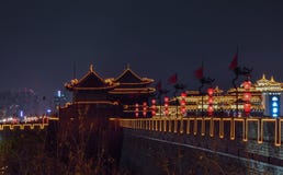 Vista de los terraplenes de Xian City Wall, - Imagen imagen de archivo Vista de los terraplenes de Xian City Wall, - Imagen imagen de archivo