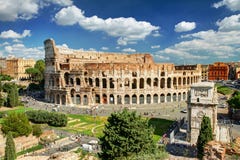 Vista del Colosseum a Roma Vista del Colosseum a Roma