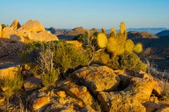Vista della montagna del deserto del Mojave fotografia stock Vista della montagna del deserto del Mojave fotografia stock