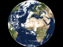 Vista della terra - Africa illustrazione di stock Vista della terra - Africa illustrazione di stock