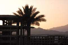 Vista di tramonto di Sharm El Sheikh immagine stock Vista di tramonto di Sharm El Sheikh immagine stock