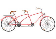 Retro tandem. Immagini Stock Libere da Diritti Retro tandem. Immagini Stock Libere da Diritti