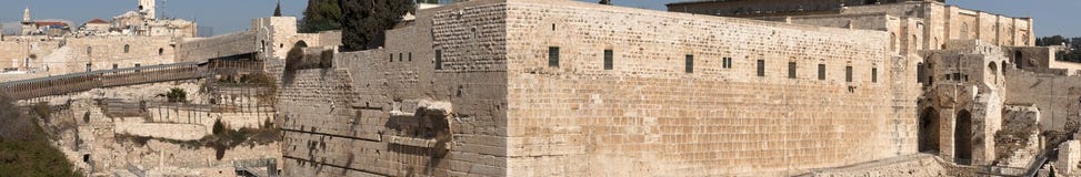 Vista panorámica grande de la pared occidental jerusalén fotografía de archivo libre de regalías Vista panorámica grande de la pared occidental jerusalén fotografía de archivo libre de regalías