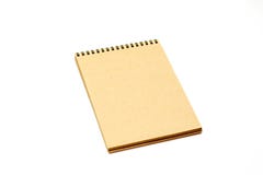 Vista superior do caderno isolada no fundo branco para o modelo fotos de stock Vista superior do caderno isolada no fundo branco para o modelo fotos de stock