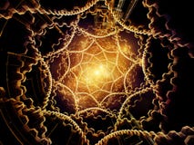 Visualisatie van Radiale Fractal Textuur vector illustratie Visualisatie van Radiale Fractal Textuur vector illustratie