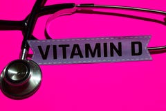 Vitamina D no papel com conceito de medicare foto de stock royalty free Vitamina D no papel com conceito de medicare foto de stock royalty free