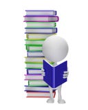 Vitt tecken med boken vektor illustrationer Vitt tecken med boken vektor illustrationer