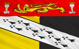 Vlag van de provincie van Norfolk, Engeland royalty-vrije stock foto's Vlag van de provincie van Norfolk, Engeland royalty-vrije stock foto's