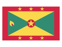 Vlag van Grenada vector illustratie Vlag van Grenada vector illustratie