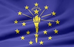 Vlag van Indiana stock illustratie Vlag van Indiana stock illustratie