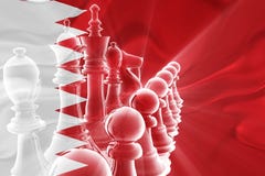 Vlag van van Bedrijfs Bahrein golvende strategie royalty-vrije illustratie Vlag van van Bedrijfs Bahrein golvende strategie royalty-vrije illustratie
