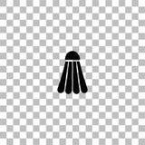 Vlakke het pictogram van de badmintonshuttle royalty-vrije illustratie Vlakke het pictogram van de badmintonshuttle royalty-vrije illustratie