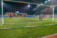 Voetbalclub “Metallurg†, Zaporozhye, Ukrain royalty-vrije stock afbeelding Voetbalclub “Metallurg†, Zaporozhye, Ukrain royalty-vrije stock afbeelding