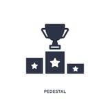 voetstukpictogram op witte achtergrond Eenvoudige elementenillustratie van vrije tijdconcept royalty-vrije illustratie voetstukpictogram op witte achtergrond Eenvoudige elementenillustratie van vrije tijdconcept royalty-vrije illustratie