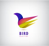 Vogel 3d abstract kleurrijk merk, dierlijk embleem, hotelmanier en het concept van het sportenmerk royalty-vrije illustratie Vogel 3d abstract kleurrijk merk, dierlijk embleem, hotelmanier en het concept van het sportenmerk royalty-vrije illustratie