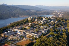 Vogelperspektive von Burnaby-Berg lizenzfreies stockfoto Vogelperspektive von Burnaby-Berg lizenzfreies stockfoto