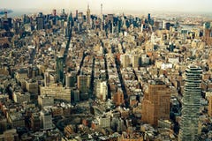 Vogelperspektive von Manhattan New York City lizenzfreie stockfotografie Vogelperspektive von Manhattan New York City lizenzfreie stockfotografie