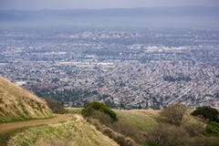 Vogelperspektive von San Jose, Kalifornien stockbilder Vogelperspektive von San Jose, Kalifornien stockbilder