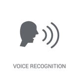 Voice recognition icon. Trendy Voice recognition logo concept on vector illustration Voice recognition icon. Trendy Voice recognition logo concept on vector illustration