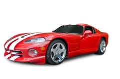 Voiture de sport américaine rouge images stock Voiture de sport américaine rouge images stock