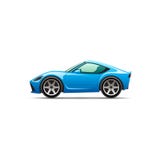 Voiture de sport de bande dessinée de vecteur illustration stock Voiture de sport de bande dessinée de vecteur illustration stock