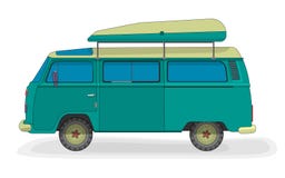 Voiture de vecteur pour des touristes illustration libre de droits Voiture de vecteur pour des touristes illustration libre de droits
