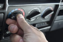 Voiture Heater Control photographie stock libre de droits Voiture Heater Control photographie stock libre de droits