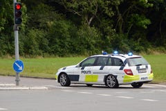 Volante della polizia fotografie stock libere da diritti Volante della polizia fotografie stock libere da diritti