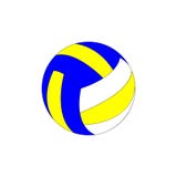 Volleyball ball colorful Icon isilated on white background. flat style stock illustration Volleyball ball colorful Icon isilated on white background. flat style stock illustration