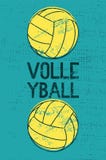 A Volleyball On A Grunge Textured Background Stock Photo - Image: 31864448