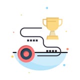 Voltooiing, Doel, Succes, Weg, Winstzaken Logo Template vlakke kleur vector illustratie Voltooiing, Doel, Succes, Weg, Winstzaken Logo Template vlakke kleur vector illustratie
