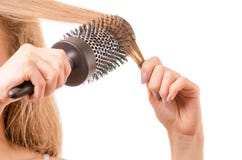 Volume dei capelli del pettine immagini stock libere da diritti Volume dei capelli del pettine immagini stock libere da diritti