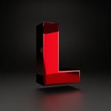 Volumetric metal uppercase letter L isolated on black background royalty free illustration Volumetric metal uppercase letter L isolated on black background royalty free illustration