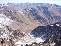 Vooruitzicht van Jebel Toubkal, Marokko stock afbeelding Vooruitzicht van Jebel Toubkal, Marokko stock afbeelding