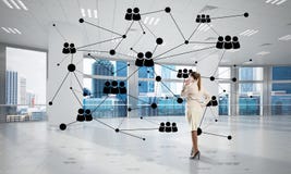 Voorzien van een netwerk en sociaal communicatie concept als efficiënt punt voor moderne zaken royalty-vrije stock foto's Voorzien van een netwerk en sociaal communicatie concept als efficiënt punt voor moderne zaken royalty-vrije stock foto's