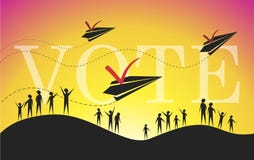 voto ilustração royalty free voto ilustração royalty free