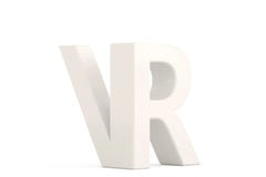 VR τρισδιάστατο λογότυπο τρισδιάστατη απεικόνιση Στοκ εικόνες με δικαίωμα ελεύθερης χρήσης VR τρισδιάστατο λογότυπο τρισδιάστατη απεικόνιση Στοκ εικόνες με δικαίωμα ελεύθερης χρήσης