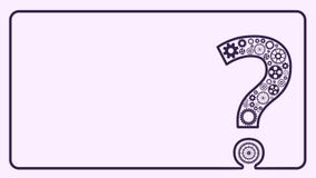 Vraagteken van toestellen stock illustratie Vraagteken van toestellen stock illustratie