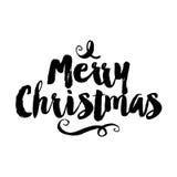 Vrolijke Kerstmis - Kalligrafieuitdrukking voor Kerstmis vector illustratie Vrolijke Kerstmis - Kalligrafieuitdrukking voor Kerstmis vector illustratie