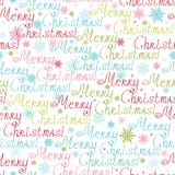 Vrolijke Naadloze het Patroonachtergrond van de Kerstmistekst vector illustratie Vrolijke Naadloze het Patroonachtergrond van de Kerstmistekst vector illustratie