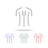 Vrouwelijk achterschouderpictogram Elementen van menselijke lichaamsdelen multi gekleurde pictogrammen Grafisch het ontwerppictog vector illustratie Vrouwelijk achterschouderpictogram Elementen van menselijke lichaamsdelen multi gekleurde pictogrammen Grafisch het ontwerppictog vector illustratie