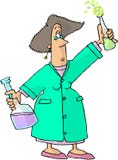 Vrouwelijke Chemicus stock illustratie Vrouwelijke Chemicus stock illustratie
