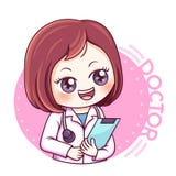 Vrouwelijke Doctor_vector vector illustratie Vrouwelijke Doctor_vector vector illustratie