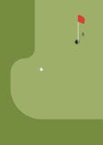 Vue aérienne d'un terrain de golf illustration de vecteur Vue aérienne d'un terrain de golf illustration de vecteur