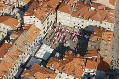 vue aérienne de dubrovnik photo libre de droits vue aérienne de dubrovnik photo libre de droits