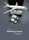 Vue aérienne de flotte de transport illustration stock Vue aérienne de flotte de transport illustration stock
